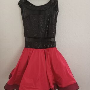 Weissman Black Sequin Bodice Dress